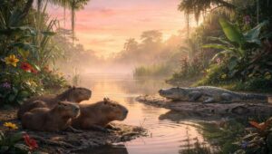 Waarom krokodillen kapibara's niet aanvallen: zoologen vonden een verrassend antwoord