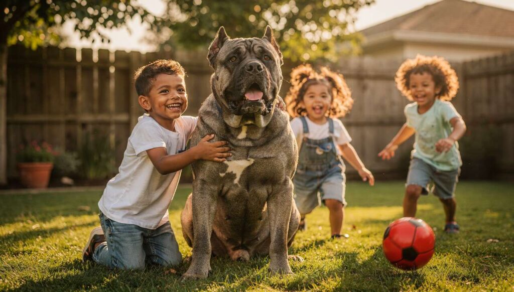 Cane Corso als gezinshond: is dit ras geschikt voor families met jonge kinderen?