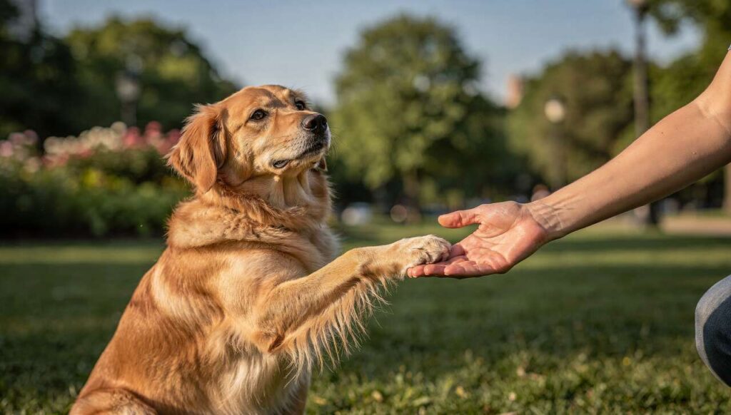 Waarom een hond zijn poot geven geen spel is: ontdek het echte motief volgens trainers