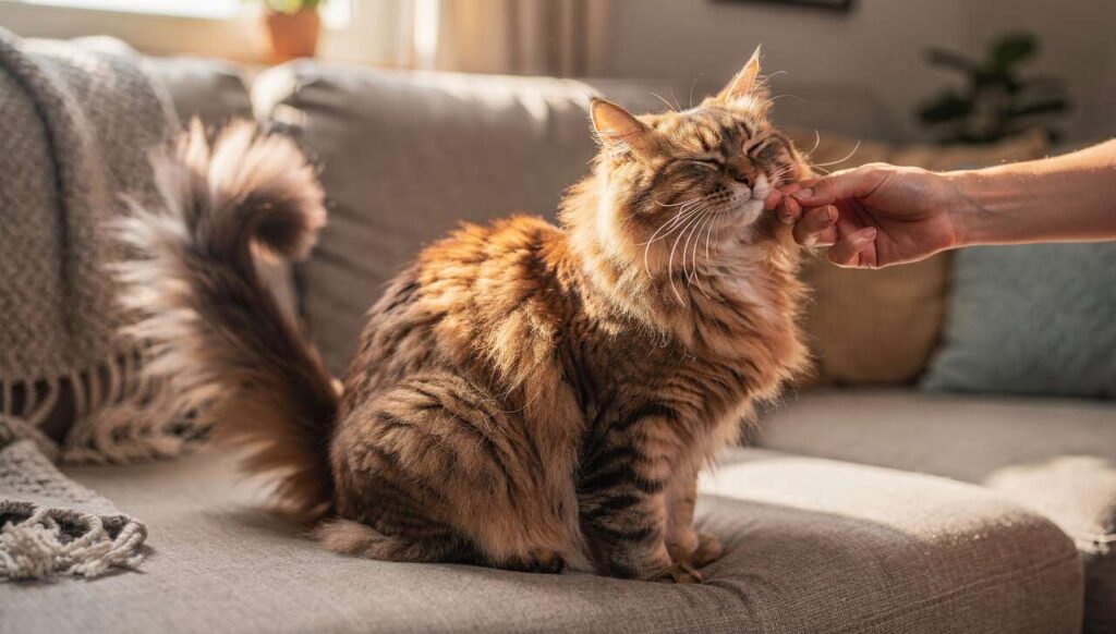 Waarom je kat zijn staart optilt als je hem aait: het signaal dat je waarschijnlijk mist